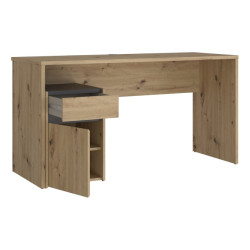 Biurko 140x55 cm Modultrick MDUB112 dąb artisan/grafit