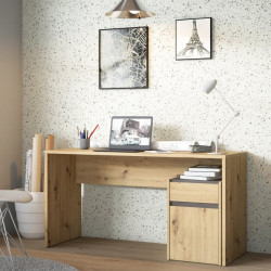 Biurko 140x55 cm Modultrick MDUB112 dąb artisan/grafit