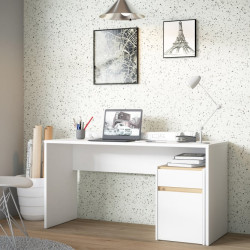 Biurko 140x55 cm Modultrick MDUB112 dąb artisan/biały