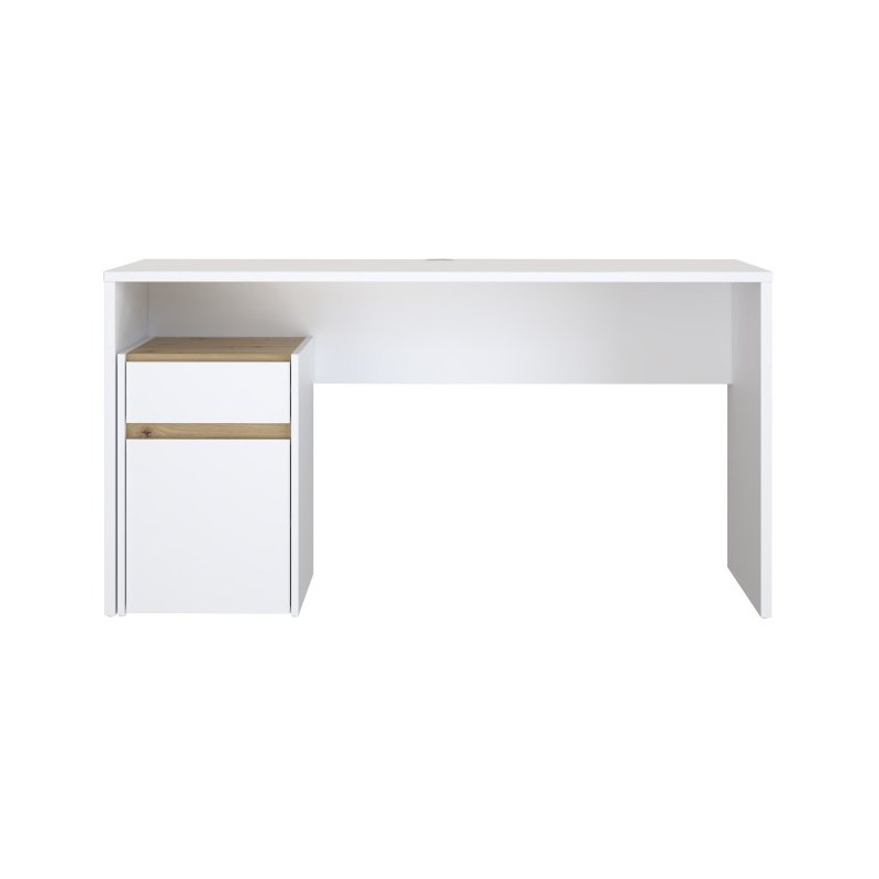 Biurko 140x55 cm Modultrick MDUB112 dąb artisan/biały