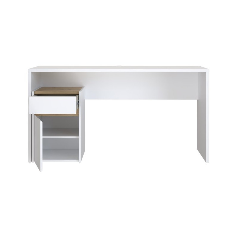 Biurko 140x55 cm Modultrick MDUB112 dąb artisan/biały