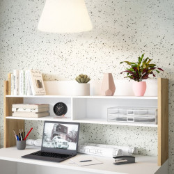 Nadstawka nad biurko Modultrick MDUN122 biały/dąb artisan