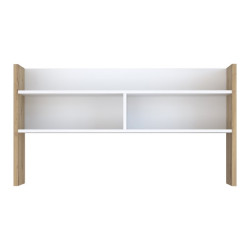 Nadstawka nad biurko 110 cm Modultrick MDUN121 biały/dąb artisan