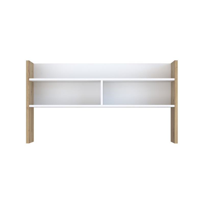 Nadstawka nad biurko 110 cm Modultrick MDUN121 biały/dąb artisan