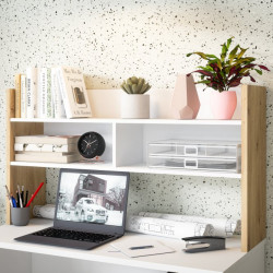 Nadstawka nad biurko 110 cm Modultrick MDUN121 biały/dąb artisan