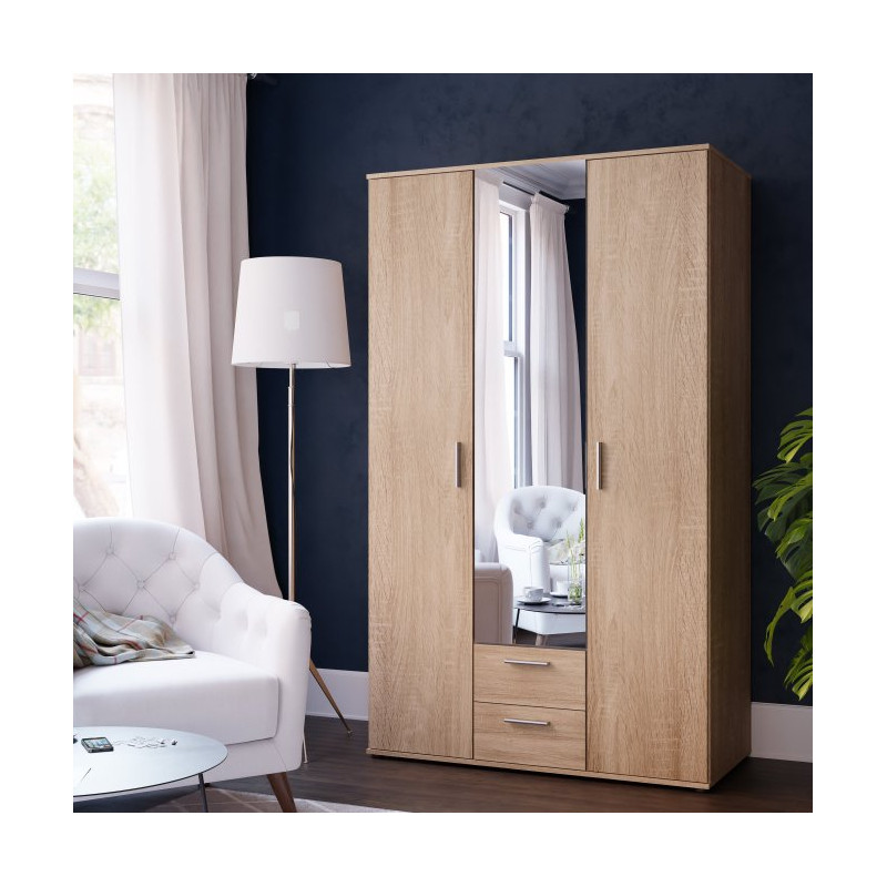 Szafa z lustrem 120 cm Nano NNS83S dąb sonoma