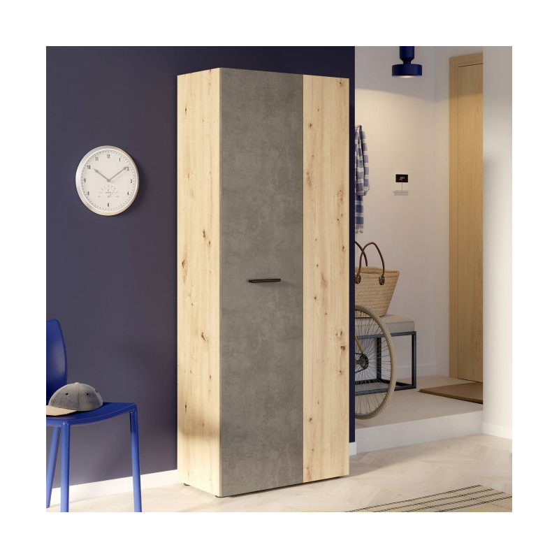 Szafka na buty wysoka NET306 MS263 dąb artisan/beton