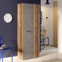 Szafka na buty wysoka NET306 MS263 old wood vintage/beton