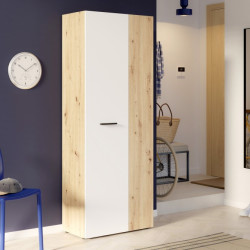 Szafka na buty wysoka NET306 MS263 dąb artisan/biały