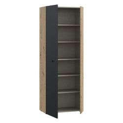 Szafka na buty wysoka NET306 MS263 dąb artisan/czarny