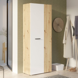 Szafka na buty wysoka 70 cm NET306 MS264 dąb artisan/biały