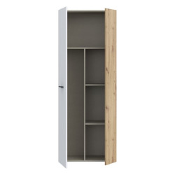 Szafka na buty wysoka 70 cm NET306 MS264 dąb artisan/biały