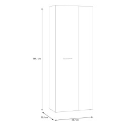 Szafa otwierana 70 cm NET306 MS263 czarny