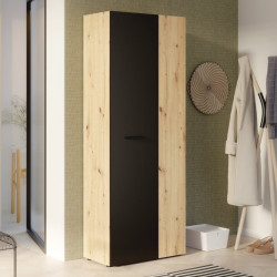 Szafa otwierana 70 cm NET306 MS264 dąb artisan/czarny