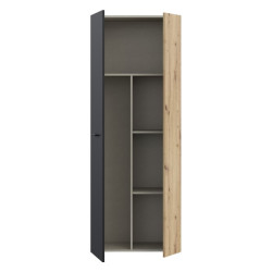 Szafa otwierana 70 cm NET306 MS264 dąb artisan/czarny