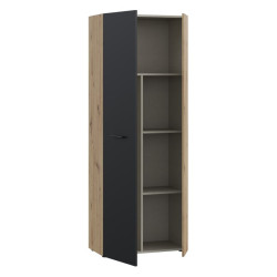 Szafa otwierana 70 cm NET306 MS264 dąb artisan/czarny