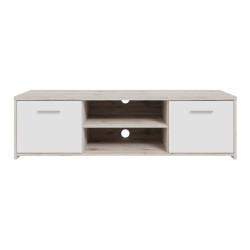 Szafka RTV 140 cm Quadro QDRT13 dąb piaskowy/biały