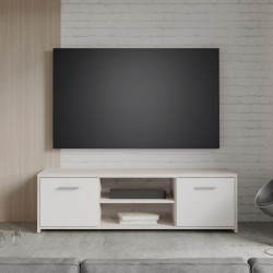 Szafka RTV 140 cm Quadro QDRT13 dąb piaskowy/biały