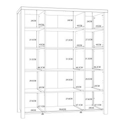 Witryna 130 cm do salonu Black Hill BLHV5311 śliwa comano/czarny