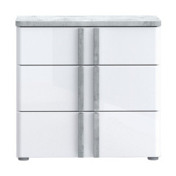 Szafka nocna 60 cm z szufladami Buganvilla BGVK113 loftwood/biały