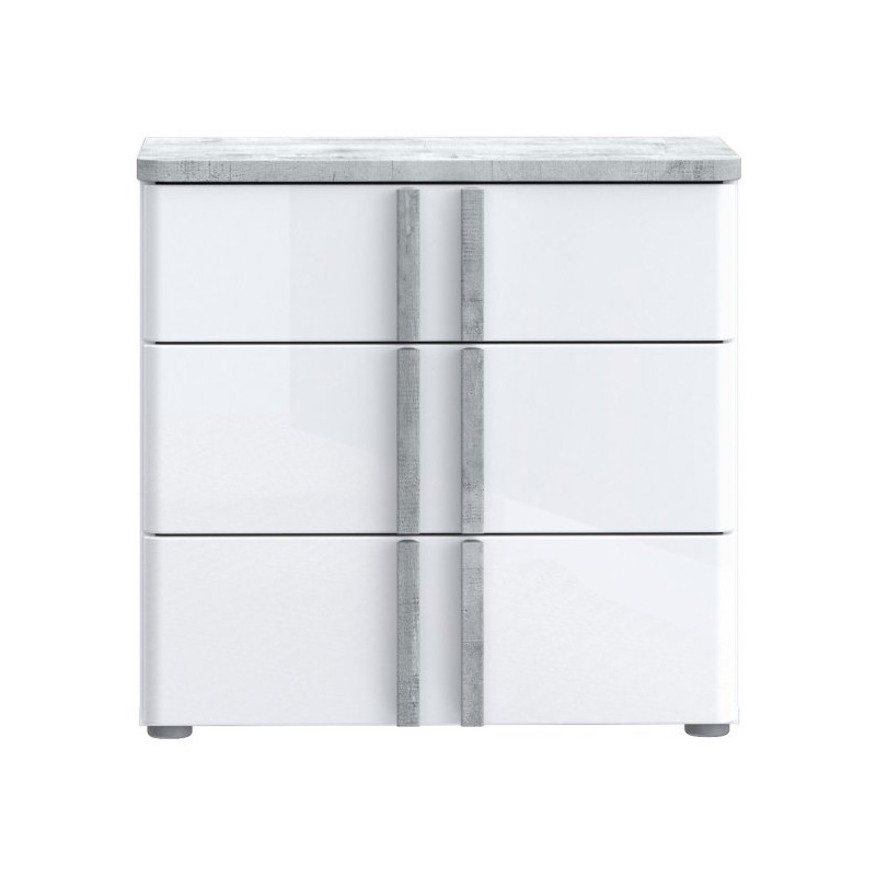 Szafka nocna 60 cm z szufladami Buganvilla BGVK113 loftwood/biały