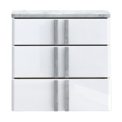 Szafka nocna 60 cm z szufladami Buganvilla BGVK113 loftwood/biały