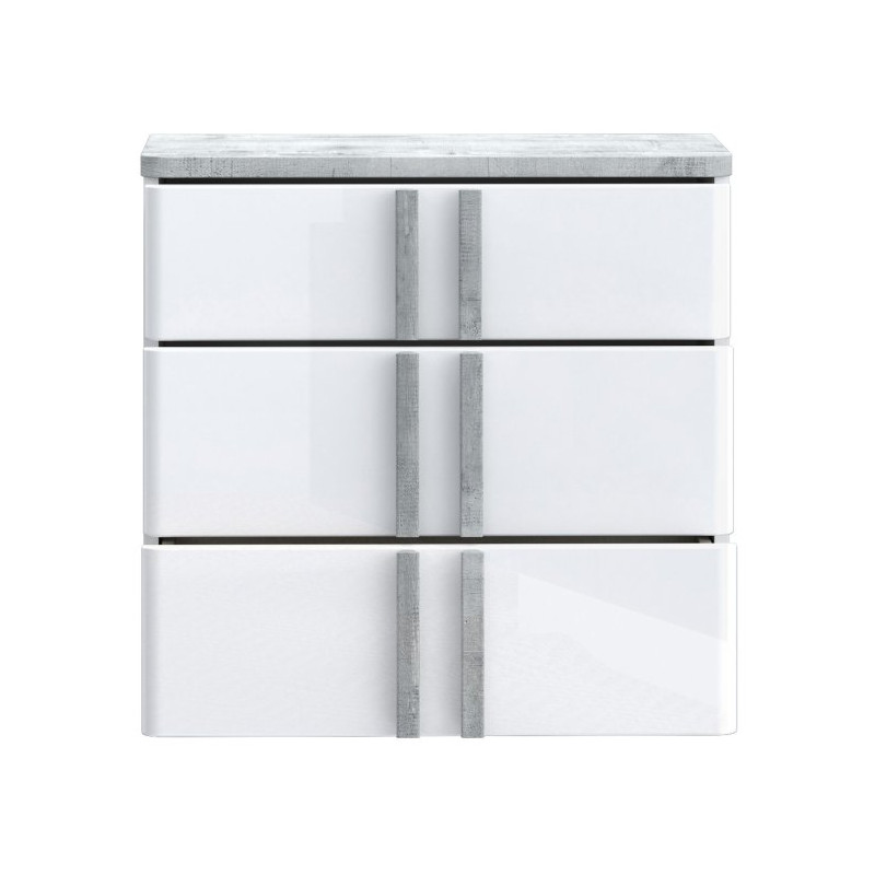 Szafka nocna 60 cm z szufladami Buganvilla BGVK113 loftwood/biały