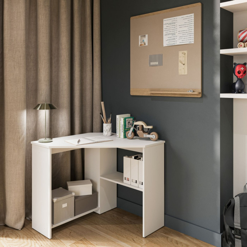 Biurko narożne Rino Biały Helvetia Wieruszów