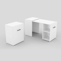 Biurko wysuwane Smart Biały Helvetia Wieruszów