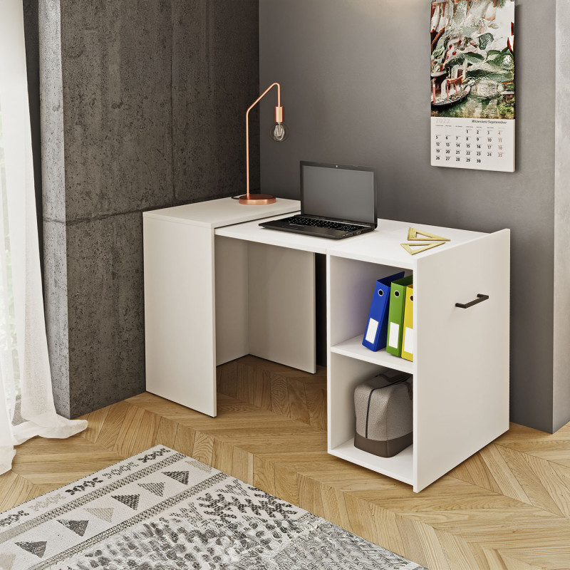 Biurko wysuwane Smart Biały Helvetia Wieruszów