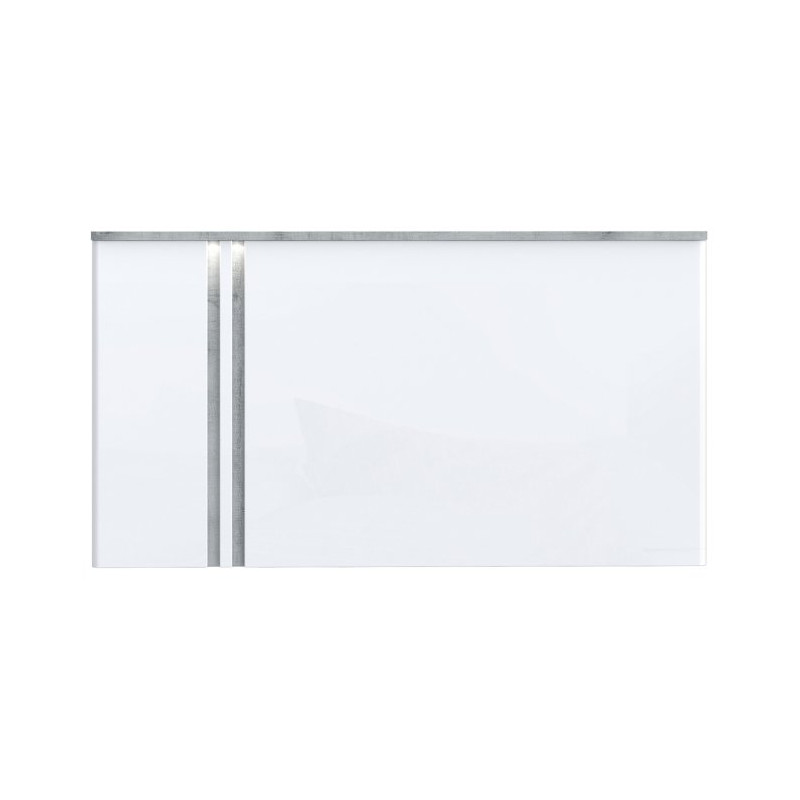 Zagłówek do łóżka Buganvilla BGVL02B loftwood/biały połysk