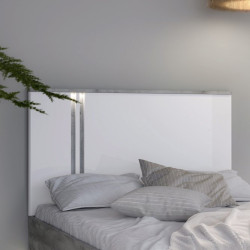 Zagłówek do łóżka Buganvilla BGVL02B loftwood/biały połysk