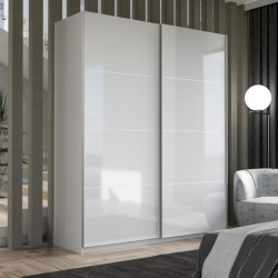 Szafa przesuwna 170 cm Starlet Plus STPS824E1 biały połysk