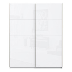 Szafa przesuwna 170 cm Starlet Plus STPS824E1 biały połysk