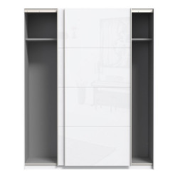 Szafa przesuwna 170 cm Starlet Plus STPS824E1 biały połysk