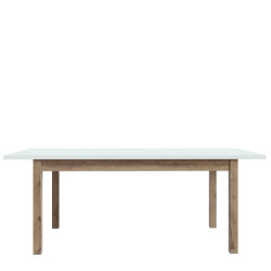 Stół rozkładany 160x90 cm Penkridge TBLT7029 secret grey/dąb szlachetny