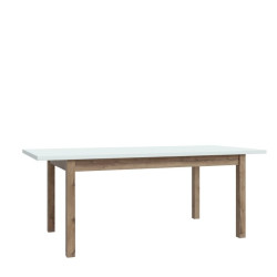 Stół rozkładany 160x90 cm Penkridge TBLT7029 secret grey/dąb szlachetny