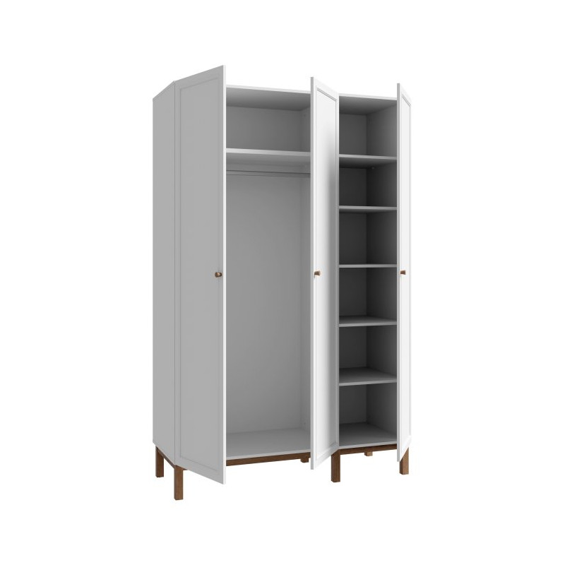 Szafa otwierana 140 cm Penkridge PQRS831 secret grey/dąb szlachetny