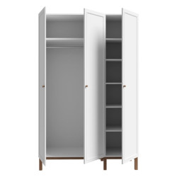 Szafa otwierana 140 cm Penkridge PQRS831 secret grey/dąb szlachetny