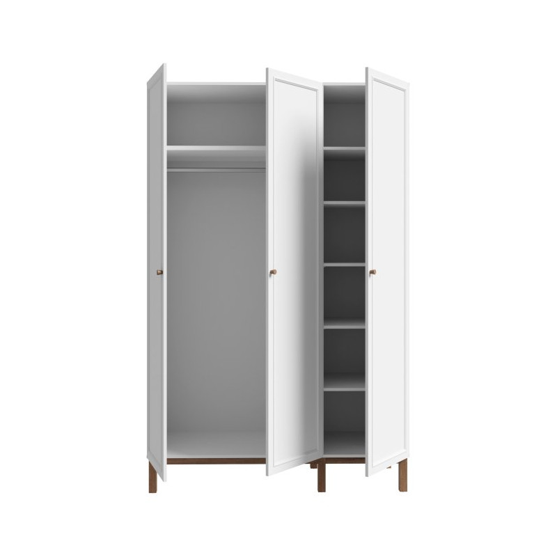 Szafa otwierana 140 cm Penkridge PQRS831 secret grey/dąb szlachetny