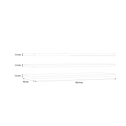 Półki 3 szt do szafy Winn 2 EPRD92 szary