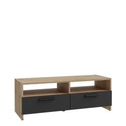 Szafka RTV 100 cm Helppo FINBNT12 dąb artisan/czarny