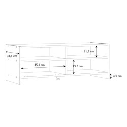 Szafka RTV 100 cm Helppo FINBNT12 dąb artisan/czarny