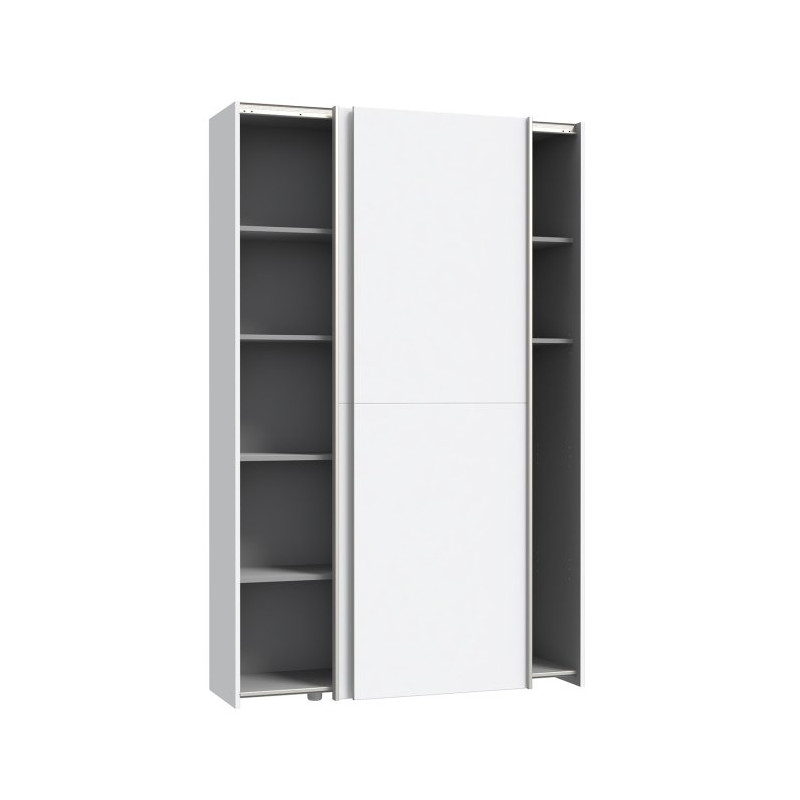 Szafa przesuwna dwudrzwiowa 120 cm Ozzula OZLS62237 biały