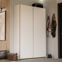 Szafa przesuwna dwudrzwiowa 120 cm Ozzula OZLS62237 biały