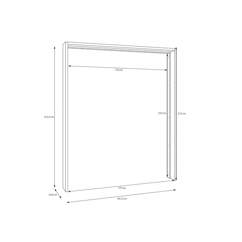 Listwa okalająca do szafy 170 cm Sophistispace LUXZ03 biały