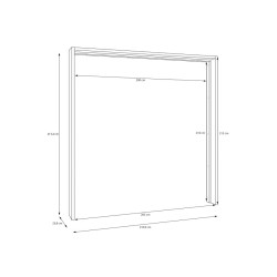 Listwa okalająca do szafy 200 cm Sophistispace LUXZ04 biały