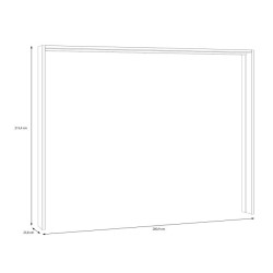 Listwa okalająca do szafy 270 cm Sophistispace LUXZ01 biały
