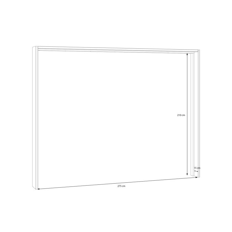 Listwa okalająca do szafy 270 cm Sophistispace LUXZ01 biały