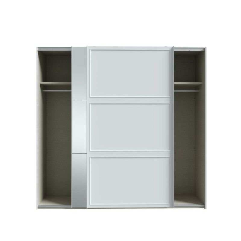 Szafa przesuwna z lustrem 220 cm Penkridge PQRS92312 secret grey